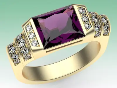 Ring Futuristic Arch 3D print model