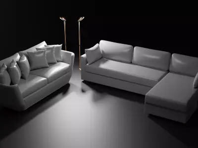 Relaxing Sofa Scene 3D model