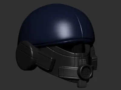 helmet high poly sculpt 3d printable ver 7 3D model 3D model 194