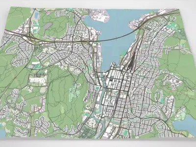 Cityscape Sundsvall Sweden 3D model