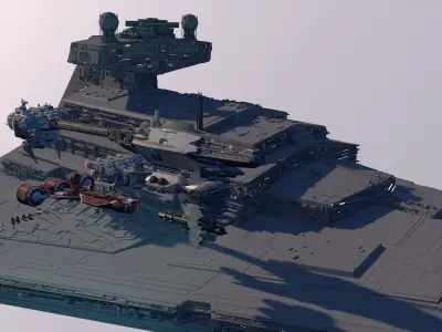 STAR WARS SUPER PACK 10 SHIPS 3D model