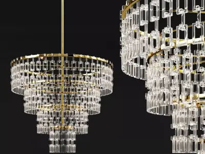 Hanging lamp in American style ETL89147 3D model