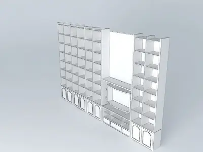 Stenka wall with window Free 3D model