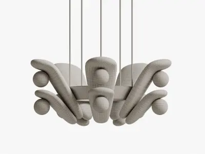 Clay Pendant Light 3D model