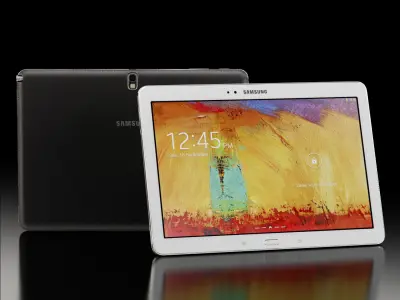 Samsung Galaxy Note 10-1 tablet Low-poly 3D model