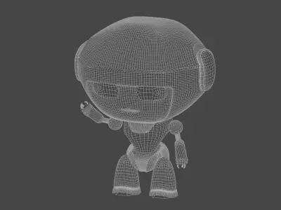 Mini Stylized Robot  3D model