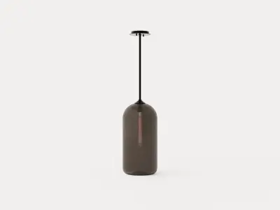 District Pendant lamp - Satin Black Low-poly 3D model
