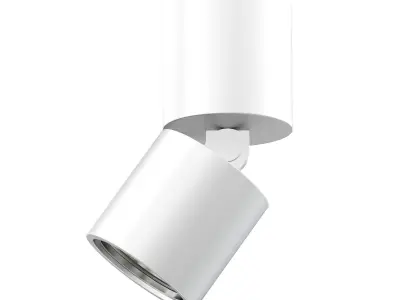 Metal Cylindrical Light 3D Model 3D model