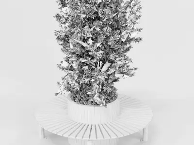 Bench set 06 3D model