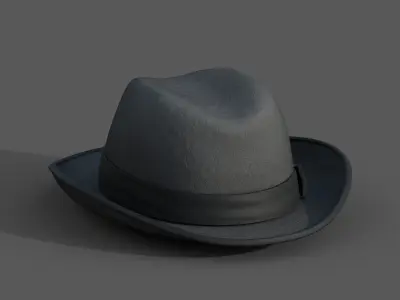 Hat human protection classic Generic cape cloth Low-poly 3D model