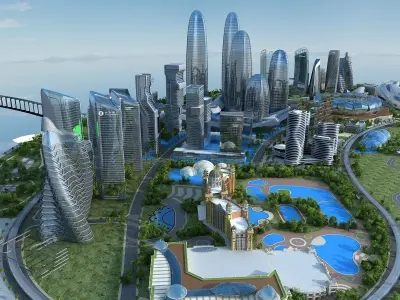 Future city 1 3D model