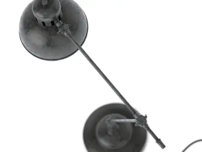 Industriel old tablelamp 3D model