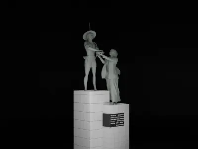 Heroes Monument Tugu Tani 3D model