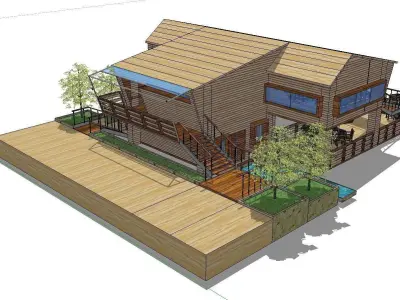 Creative Design-Holiday Cabin-0129 3D model