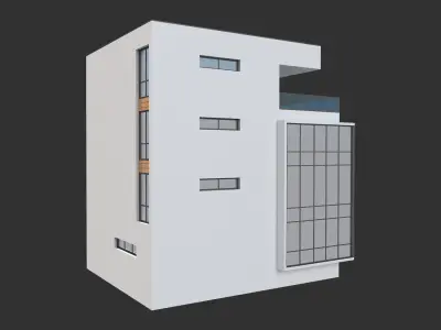 Modern House 21 3D model purchase