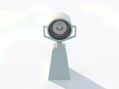 Searchlight Projector for Ships and Tugs Low-poly 3D model
