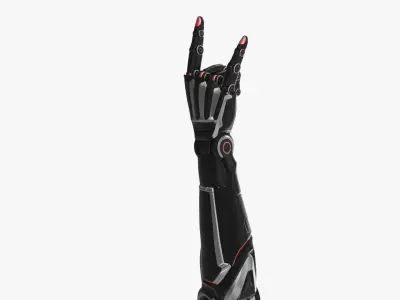 Cyborg arm goat rockers  3D model