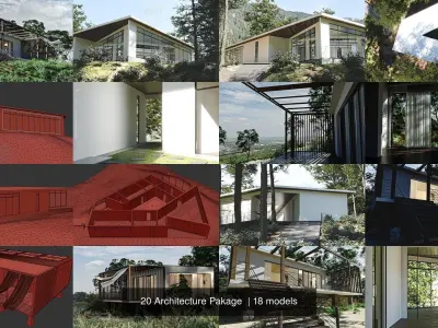 20 Architecture Pakage  3D Model Pack