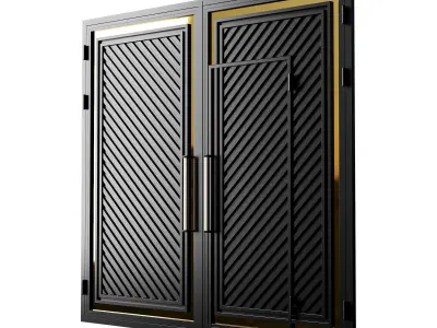 Gate black loft premium 01 3D model