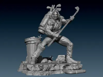 Casey Jones Turtles Ninja Friend 3D print model