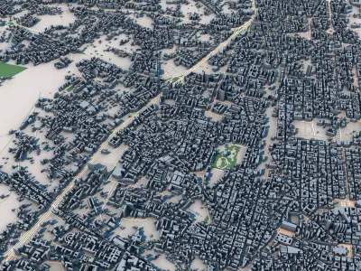 Palermo City Italy 3D model