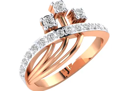  Women Ring Render 3dm STL MTL SLC JCD OBJ FBX Details 3D print model 20