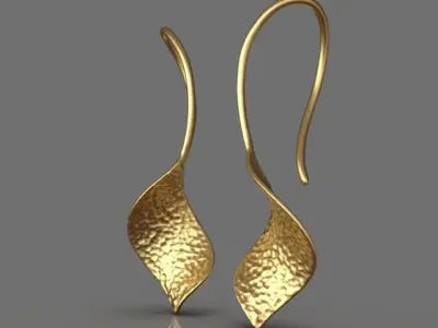 Light fashion earrings 3D print model