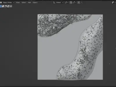 Winter forest  3D model