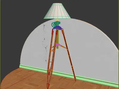 Tripod floor lamp 3D model