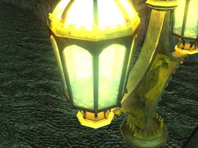 Westminster Bridge Lamp gritty-style textures 3D model