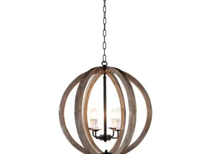 Azriel Light  Globe Chandelier 3D model