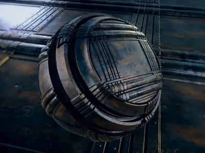 13 Sci-Fi PBR materials Texture
