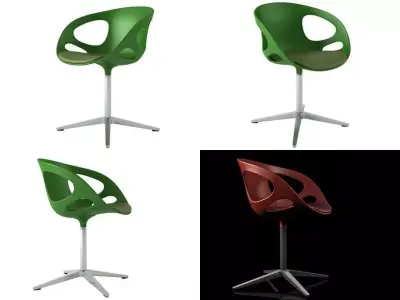 RIN swivel chair - swivel chair 3D model