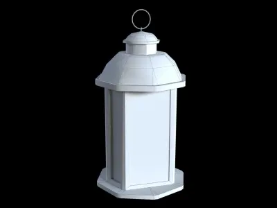 Lantern 2 of the 3 Free low-poly 3D model