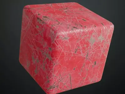 Painted Metal Surface PBR Seamless Texture