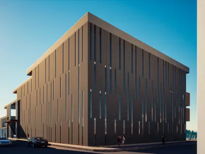 Museum Building Revit Project 3D model