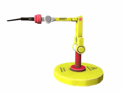 Robotic Arm Low-poly 3D model