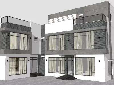 House Architectural Project 04 - The plan is empty 3D model