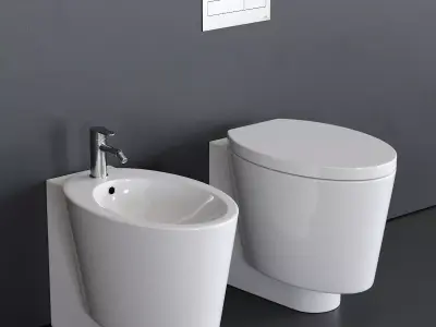 Scarabeo Ceramiche Wish WC Low-poly 3D model