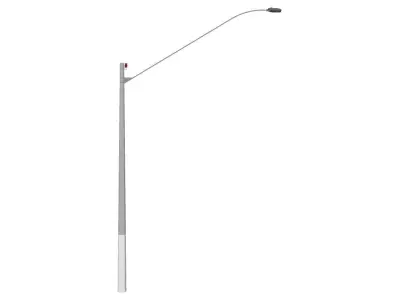 Concrete Lamp Post - Light Pole - Light Post - Street Light 50 3D model
