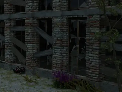 Abandoned warehouse 3d model 3D model