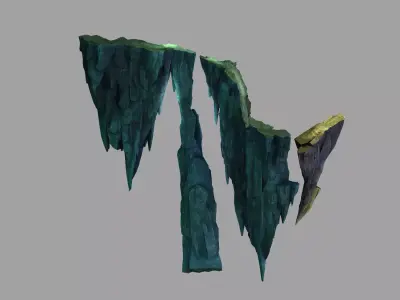 Dragon Hall - Broken Cliff 032 3D model