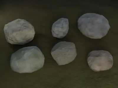 Rock Collection 2 - Procedural Textures 3D model