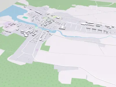 Cityscape Svenstavik Sweden 3D model