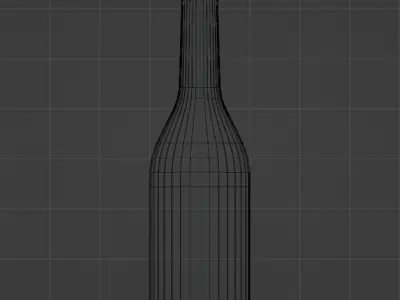 Glass bottle Free low-poly 3D model