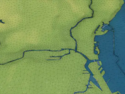 Milwaukee - 3D City Topography Terrain 3D Model Pack