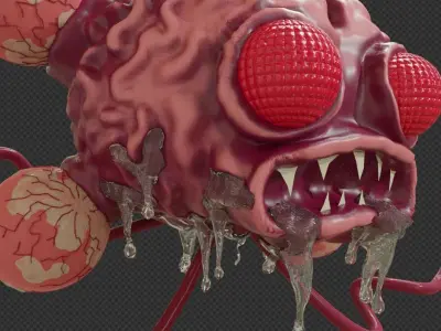 Brain Monster - Cerebro Monstro 3D model