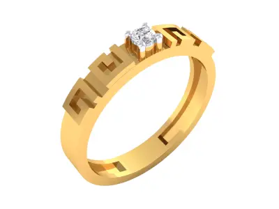 Women Ring  Render 3dm STL OBJ FBX MTLDetails 3D print model 4