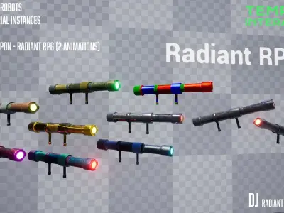 DJ - Radiant Robots Series Low-poly 3D model