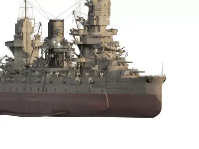 IMPERIAL JAPANESE NAVY 1940s BATTLESHIP  3D model